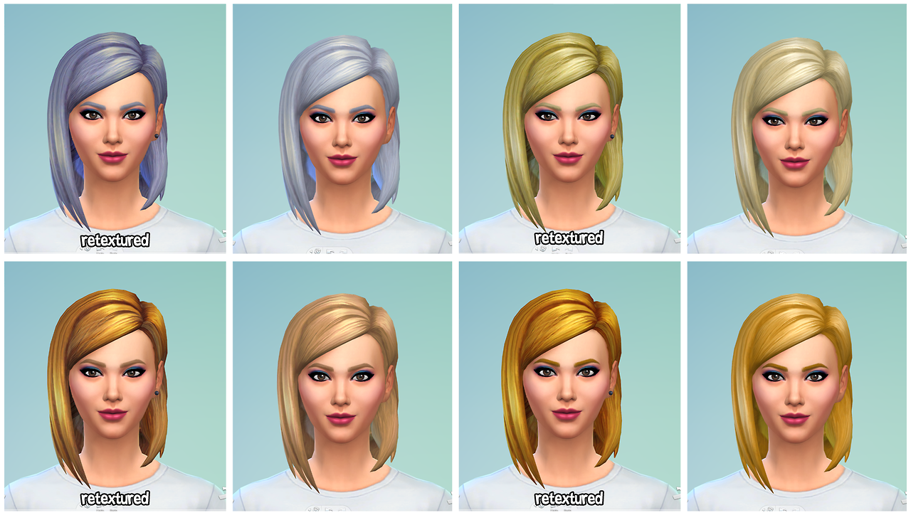 custom hair color sims 4