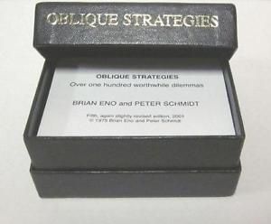 brian eno cards oblique strategies pdf to excel